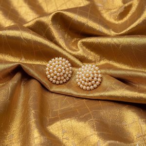 The 'Moti' Cluster Gold & Pearl Stud Earrings