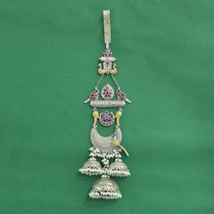 💎 'Mayura' Classic Oxidised Hip Clip (Kamarbandh) with 2 Tone Plating