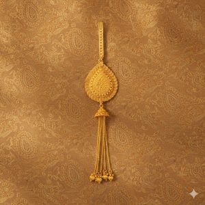Antique Plain Gold Jhuda ( Hip Accessories) With Gold Plating