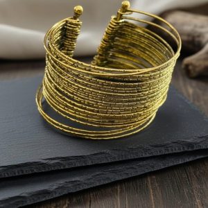 Aurelia Spiral Adjustable Bangle
