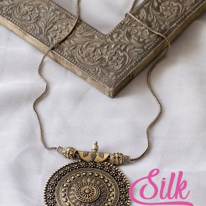 Chakra Necklace in Silver Tone